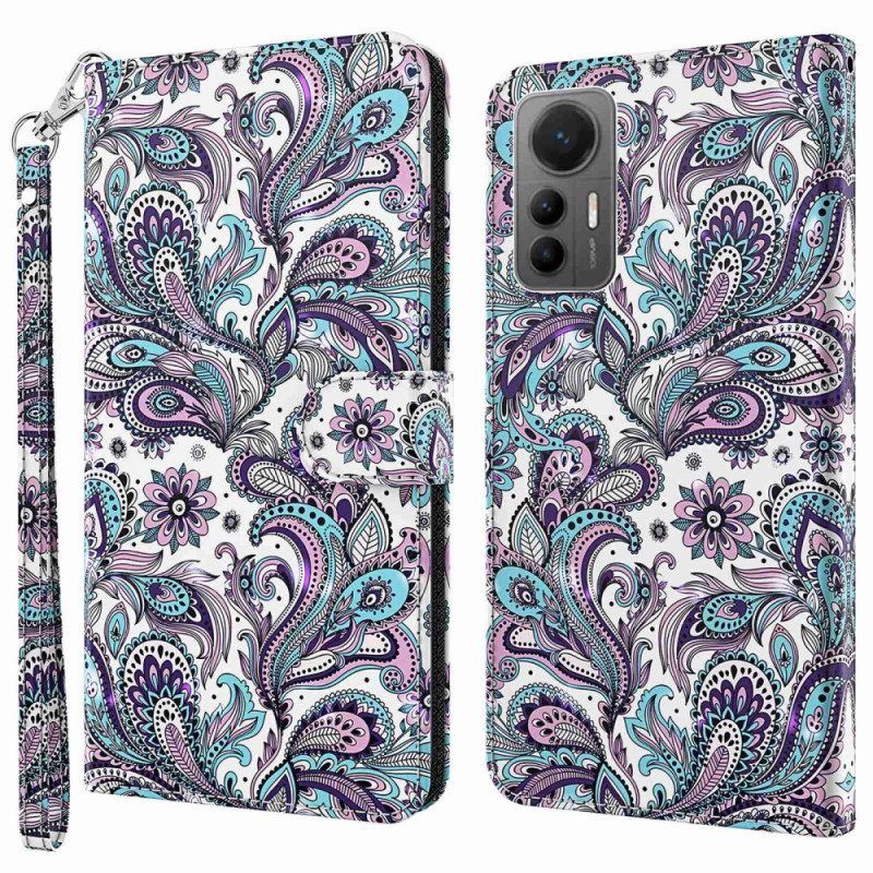 Kotelot Xiaomi 12 Lite Suojaketju Kuori Strappy Paisley -kuvio