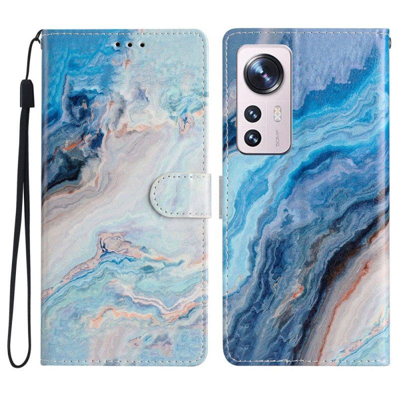 Kotelot Xiaomi 12 Lite Suojaketju Kuori Strip Marble