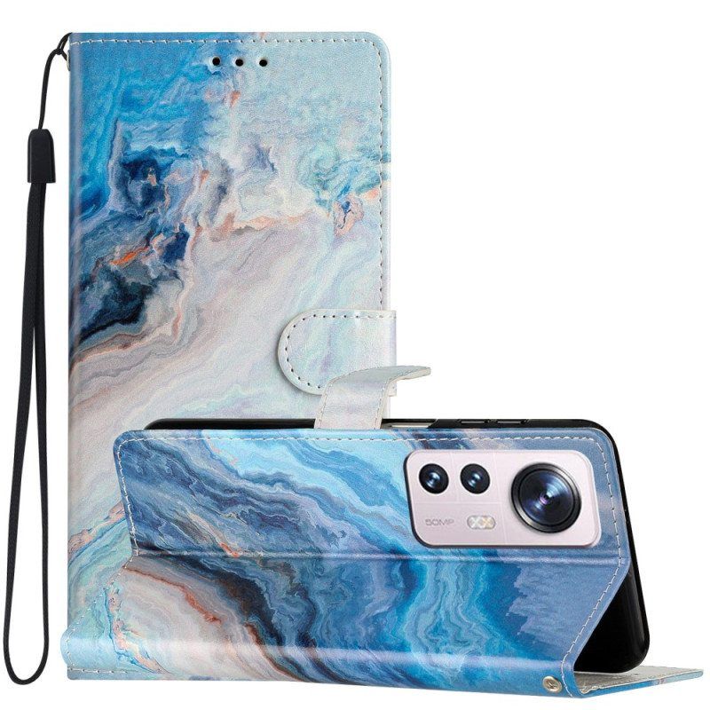 Kotelot Xiaomi 12 Lite Suojaketju Kuori Strip Marble