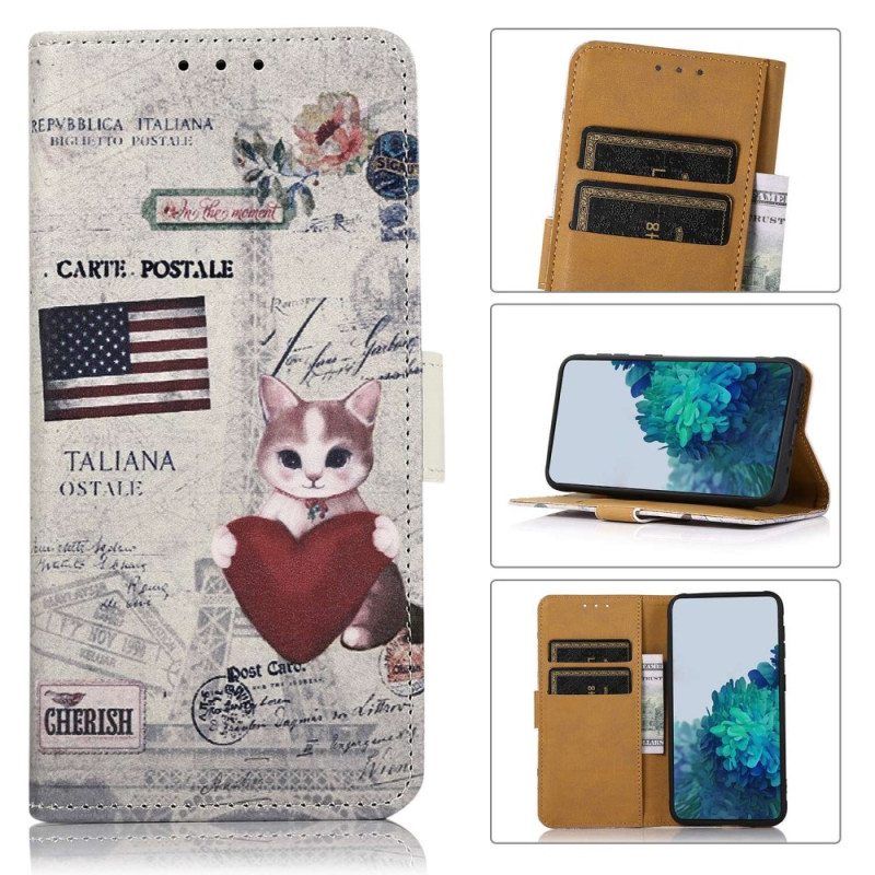 Kotelot Xiaomi 12T / 12T Pro Traveller Cat