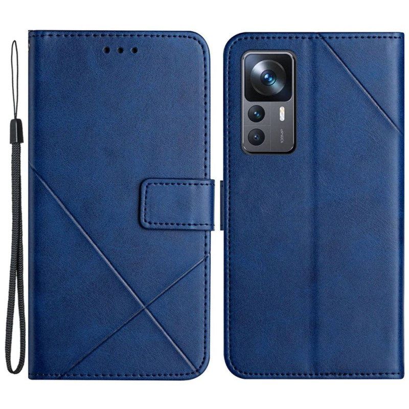 Kotelot Xiaomi 12T / 12T Pro X Design Geo Leather Style