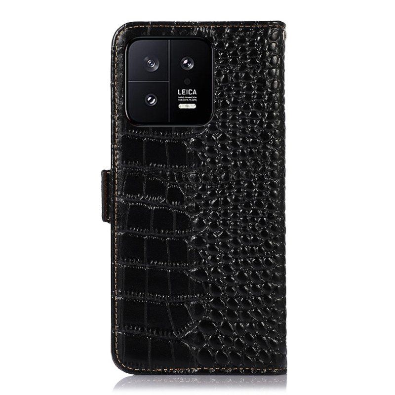 Kotelot Xiaomi 13 Crocodile Style Rfid