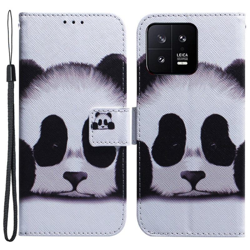 Kotelot Xiaomi 13 Suojaketju Kuori Strappy Panda