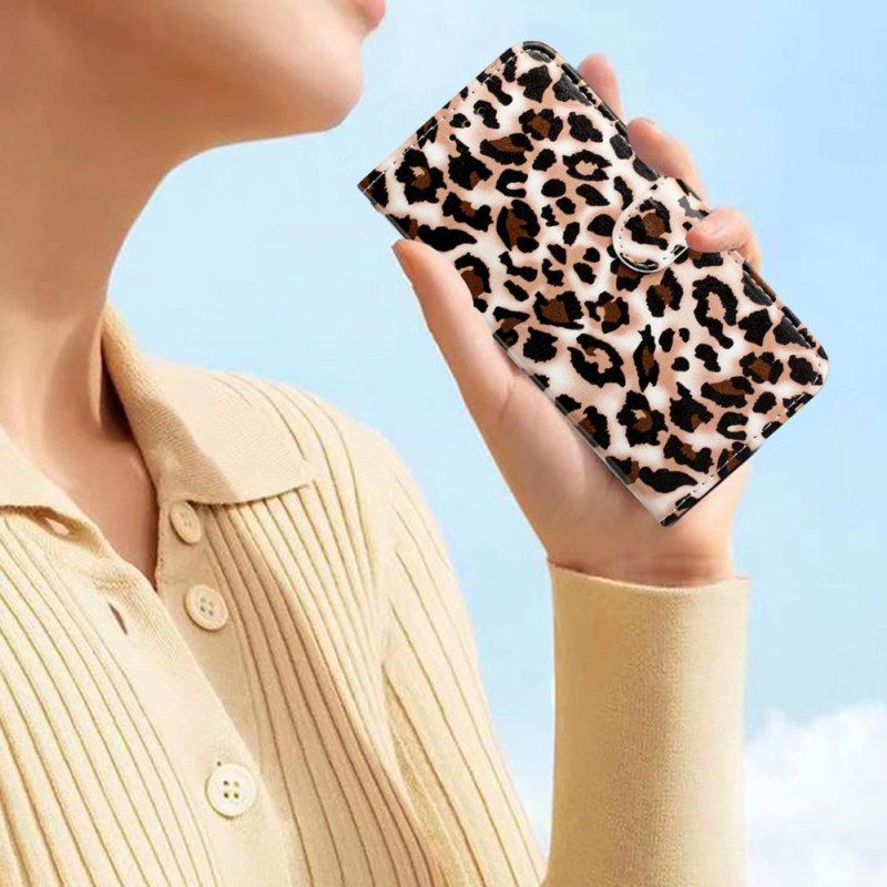 Kotelot Xiaomi Redmi A1 Suojaketju Kuori Strappy Leopard Print