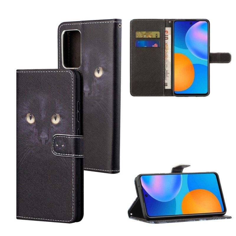 Kotelot Xiaomi Redmi Note 11 / 11S Suojaketju Kuori Strappy Black Cat Eyes