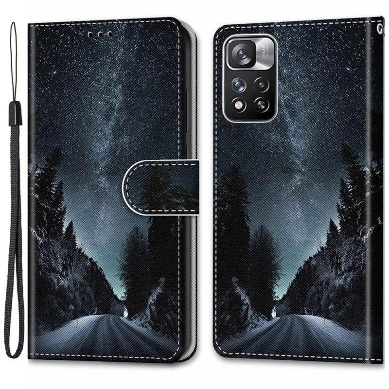 Kotelot Xiaomi Redmi Note 11 Pro Plus 5G Suojaketju Kuori Lanyard Maisema