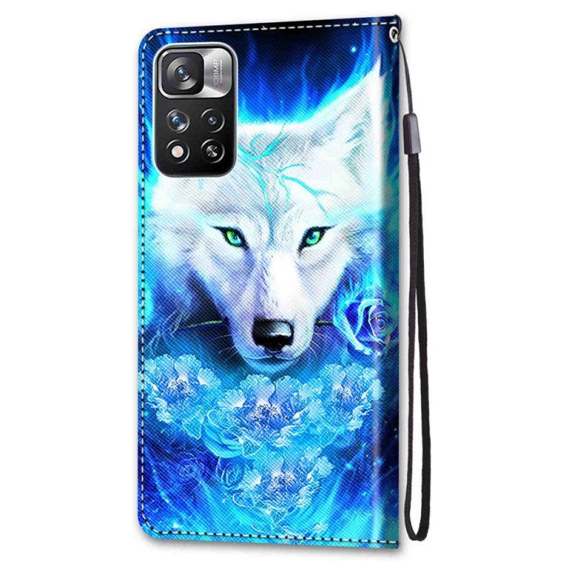 Kotelot Xiaomi Redmi Note 11 Pro Plus 5G Suojaketju Kuori Lanyard Wolf