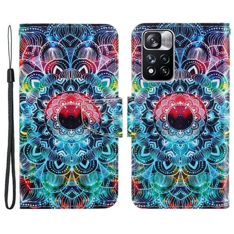 Kotelot Xiaomi Redmi Note 11 Pro Plus 5G Suojaketju Kuori Näyttävä Strappy Mandala