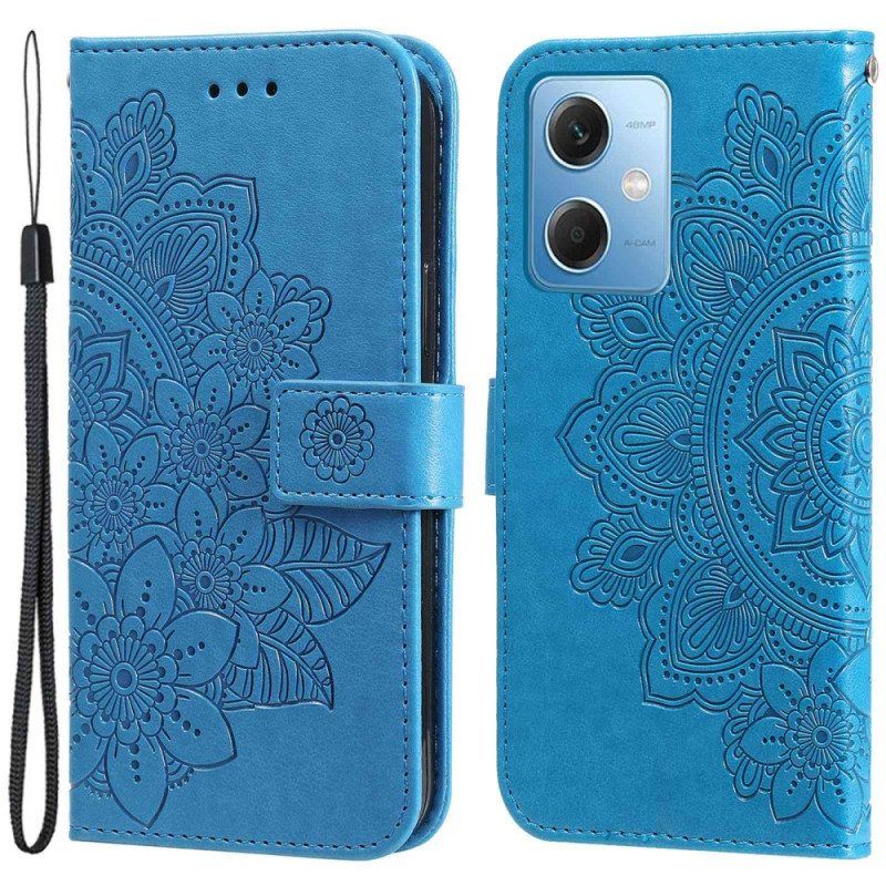 Kotelot Xiaomi Redmi Note 12 5G Suojaketju Kuori Hihna Kukka Mandala