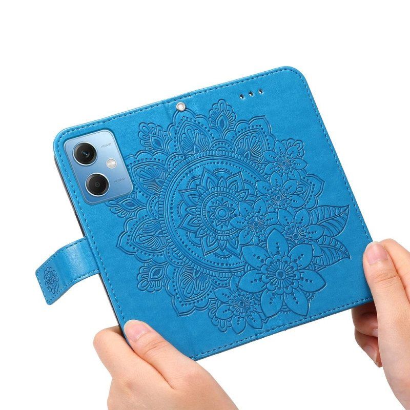 Kotelot Xiaomi Redmi Note 12 5G Suojaketju Kuori Hihna Kukka Mandala