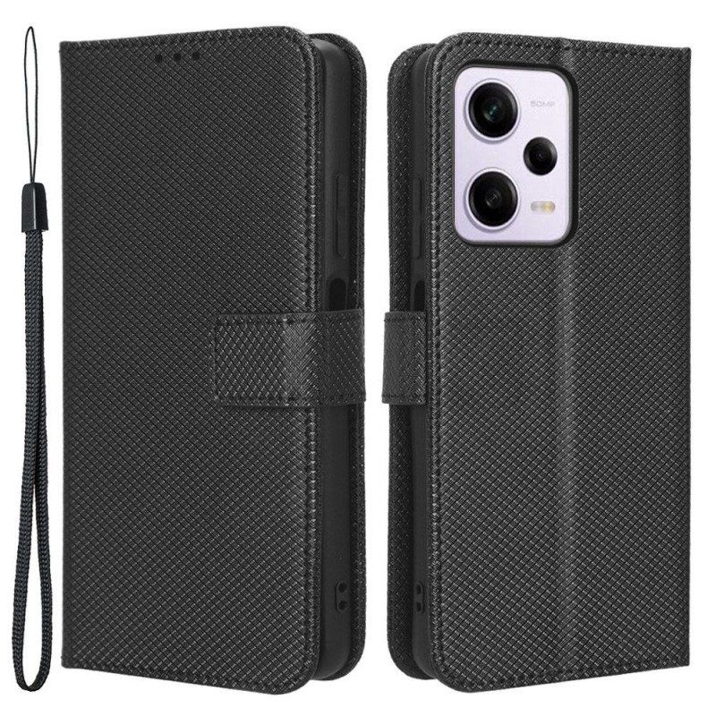 Kotelot Xiaomi Redmi Note 12 Pro Suojaketju Kuori Tyylikäs Strappy Faux Leather