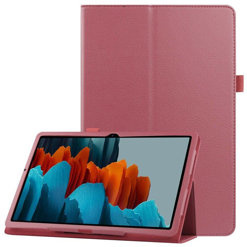 Kuoret Samsung Galaxy Tab S8 Plus / Tab S7 Plus Litsi Tekonahkaa