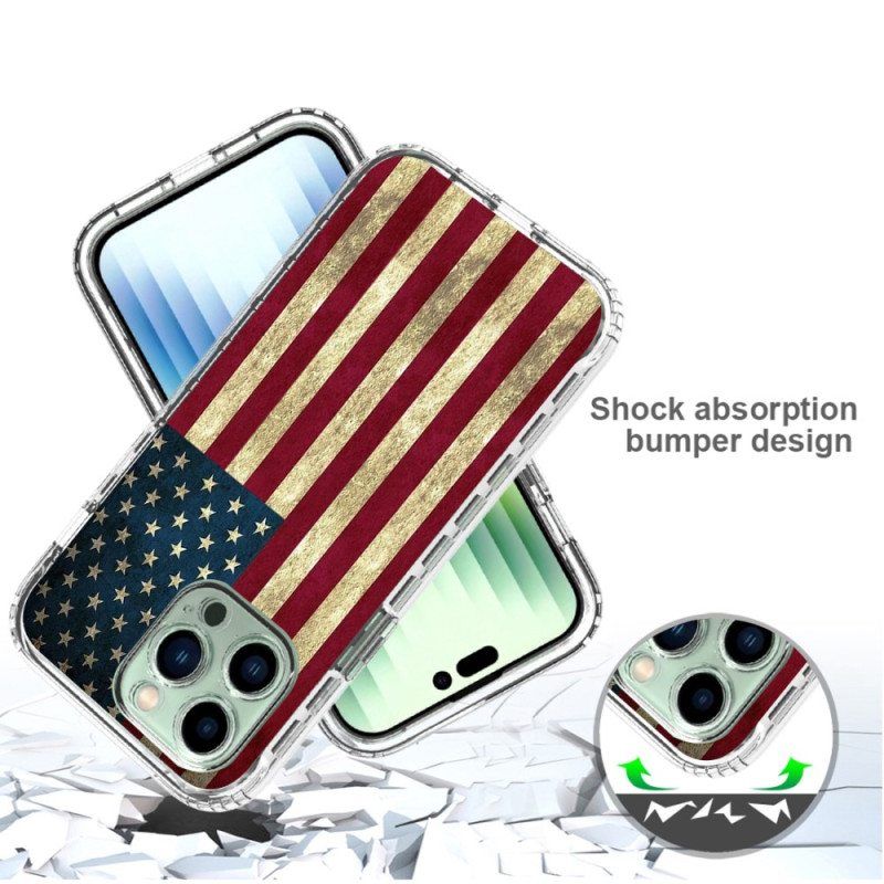 Kuori iPhone 14 Pro Max Tehostettu Amerikan Lippu