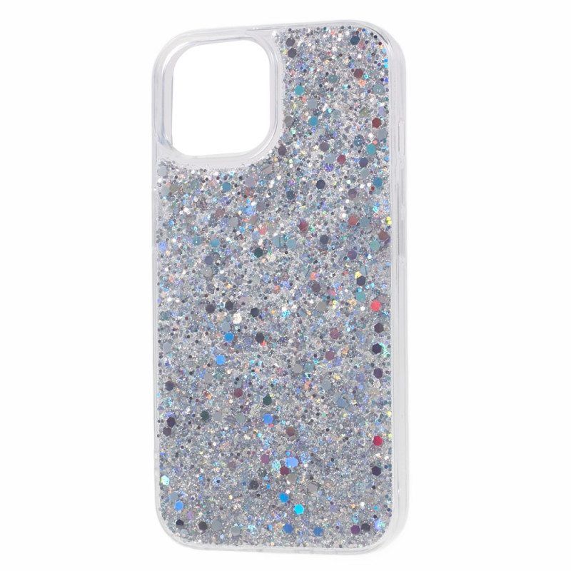 Kuori iPhone 15 Plus Glitteriä