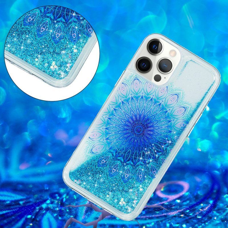 Kuori iPhone 15 Pro Max Mandala Glitter