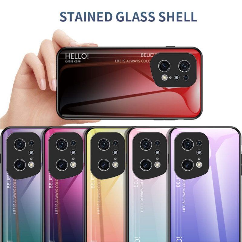 Kuori Oppo Find X5 Pro Karkaistu Lasi Hello