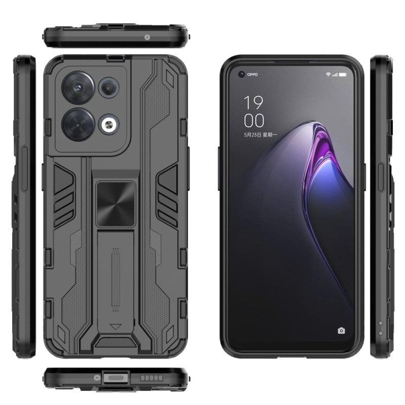 Kuori Oppo Reno 8 Pysty- Ja Vaakasuuntainen Irrotettava Tuki