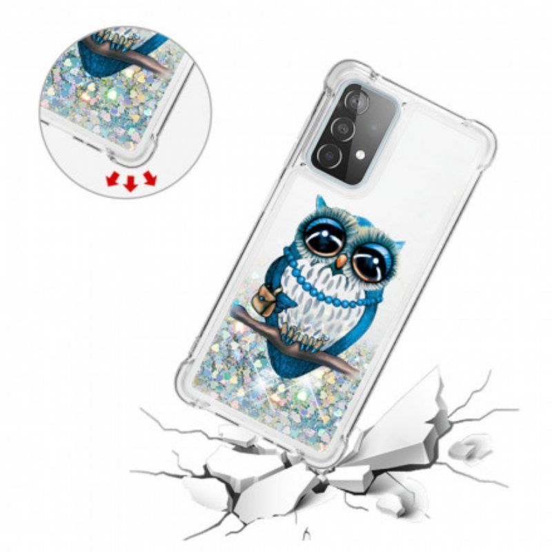 Kuori Samsung Galaxy A52 4G / A52 5G / A52s 5G Neiti Owl Sequins