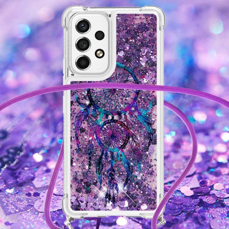 Kuori Samsung Galaxy A53 5G Kiristysnyörillä Paljetin Kiristysnyöri Dream Catcher