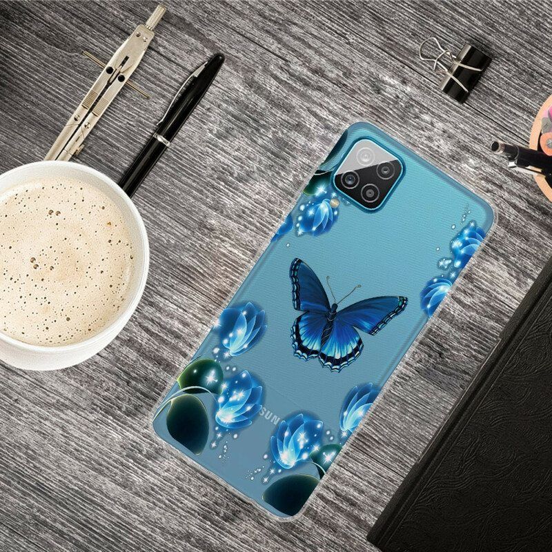 Kuori Samsung Galaxy M12 / A12 Butterfly Luxury