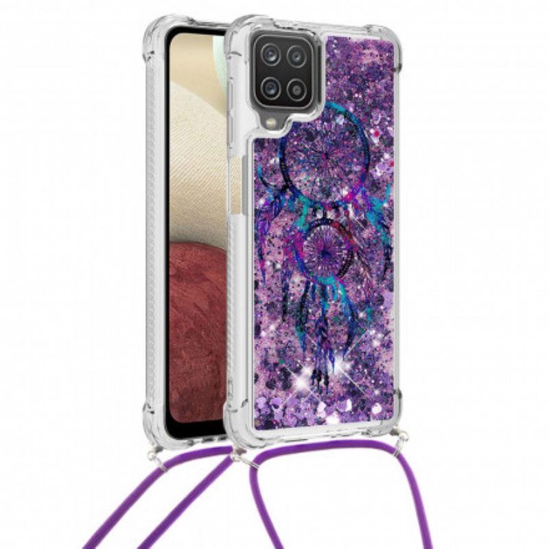 Kuori Samsung Galaxy M12 / A12 Kiristysnyörillä Paljetin Kiristysnyöri Dream Catcher