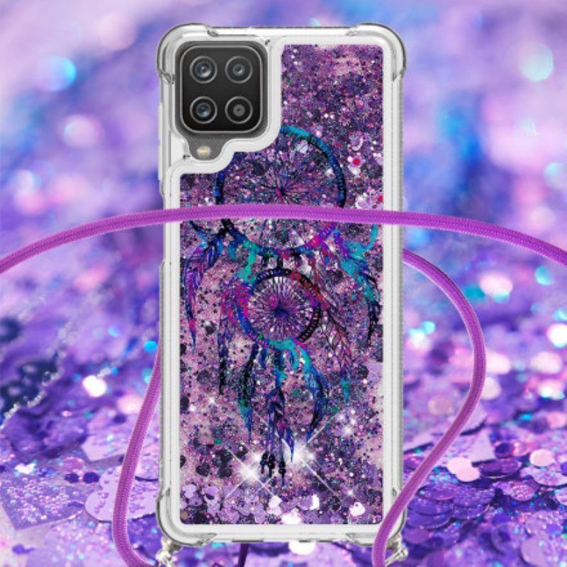 Kuori Samsung Galaxy M12 / A12 Kiristysnyörillä Paljetin Kiristysnyöri Dream Catcher