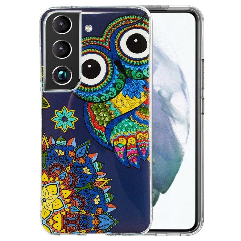 Kuori Samsung Galaxy S22 Plus 5G Fluoresoiva Pöllön Mandala