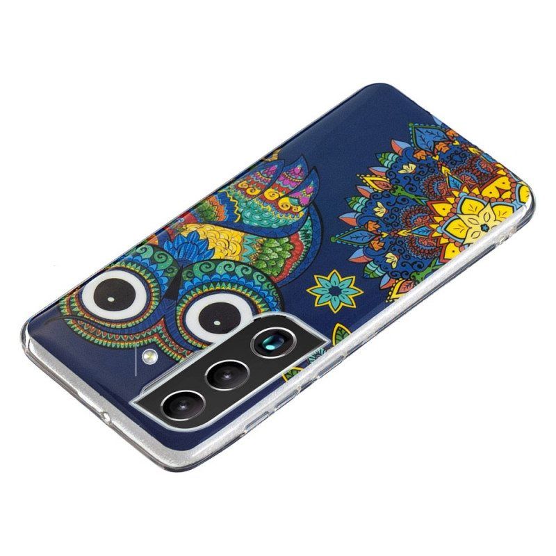 Kuori Samsung Galaxy S22 Plus 5G Fluoresoiva Pöllön Mandala