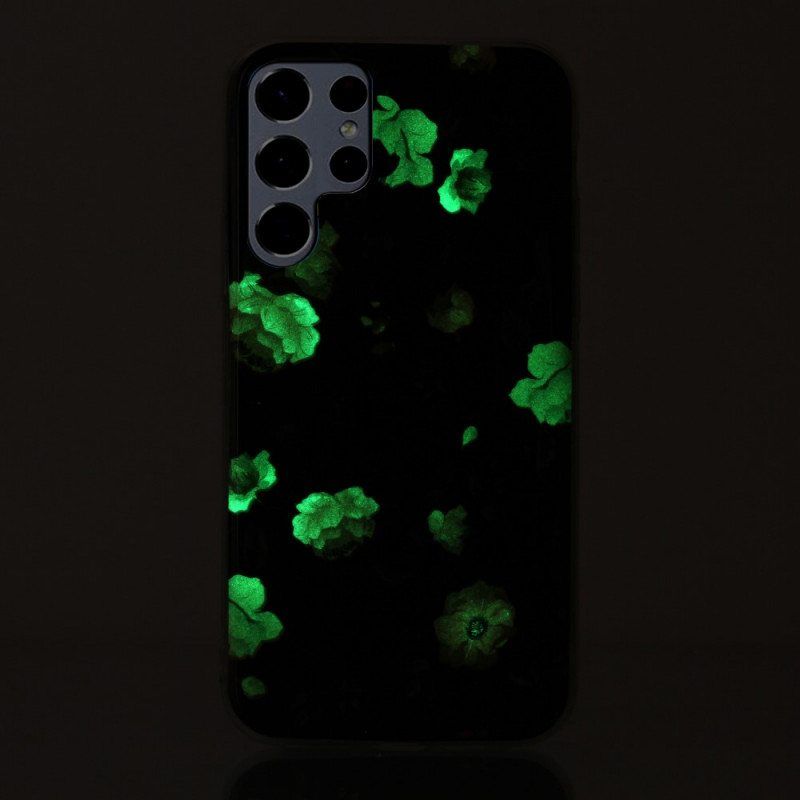 Kuori Samsung Galaxy S22 Ultra 5G Fluoresoivat Liberty Flowers