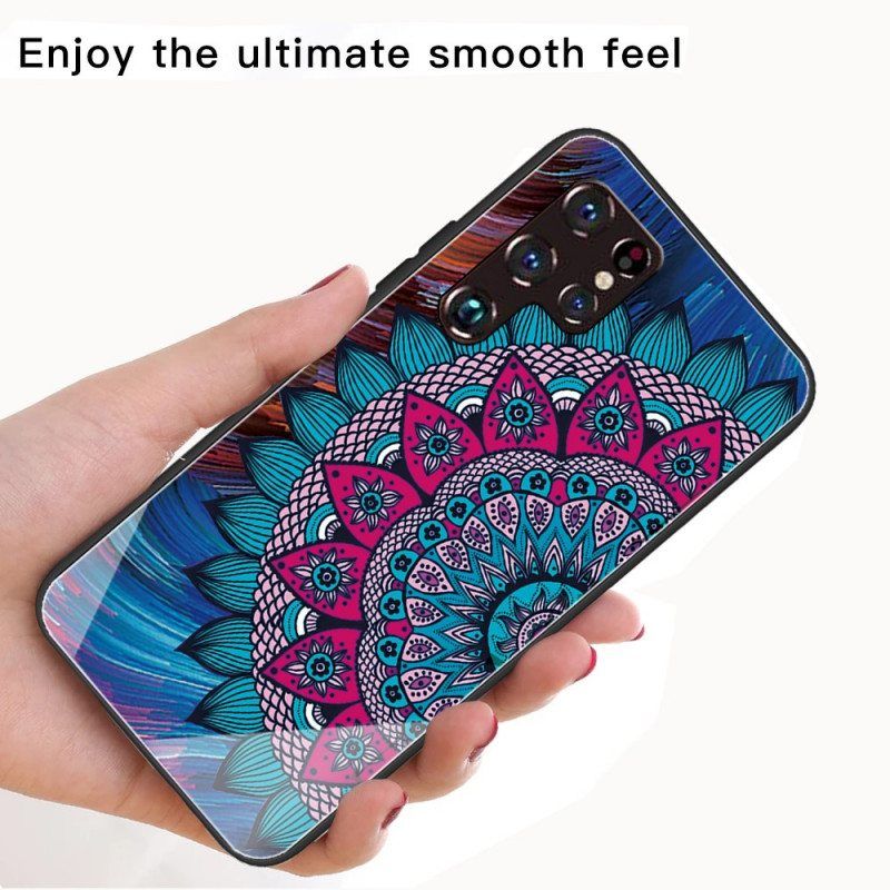 Kuori Samsung Galaxy S22 Ultra 5G Mandala Karkaistu Lasi