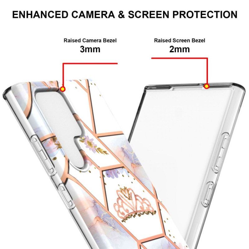 Kuori Samsung Galaxy S22 Ultra 5G Marmoroitu Kruunu