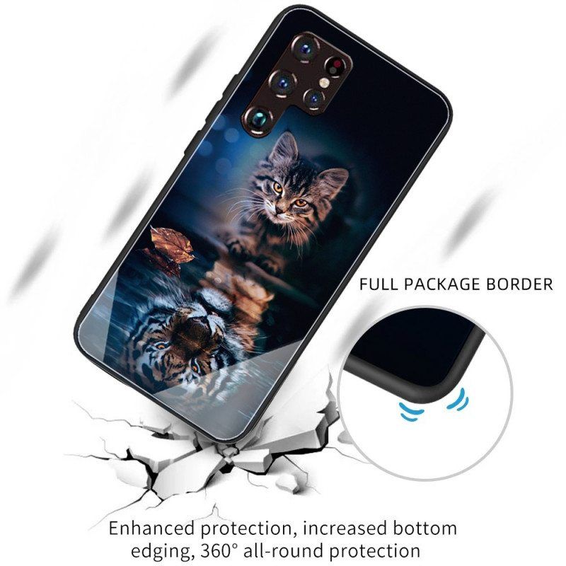 Kuori Samsung Galaxy S22 Ultra 5G My Tiger Tempered Glass