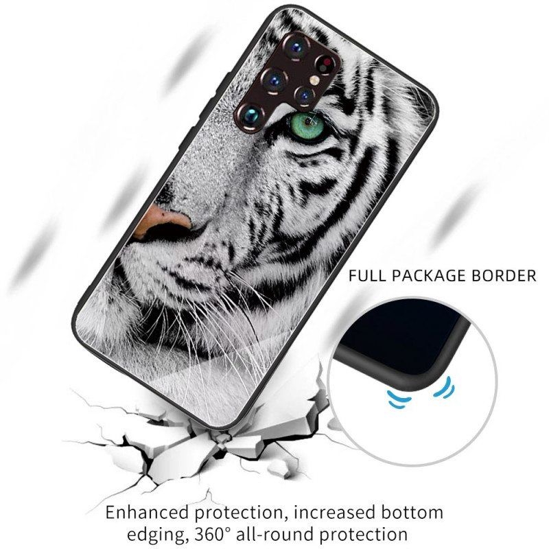 Kuori Samsung Galaxy S22 Ultra 5G Tiger Karkaistu Lasi