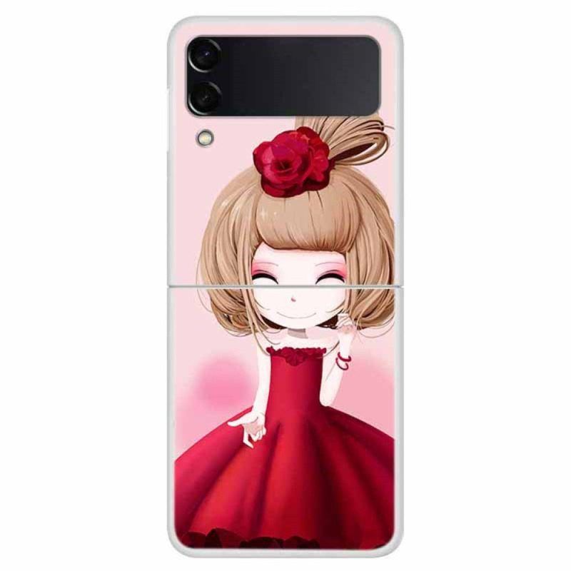 Kuori Samsung Galaxy Z Flip 4 Kotelot Flip Manga Lady