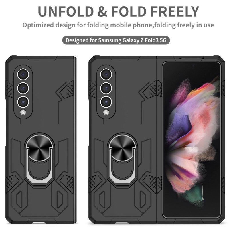 Kuori Samsung Galaxy Z Fold 4 Kaksimateriaalia Ja Pyörivä Rengas