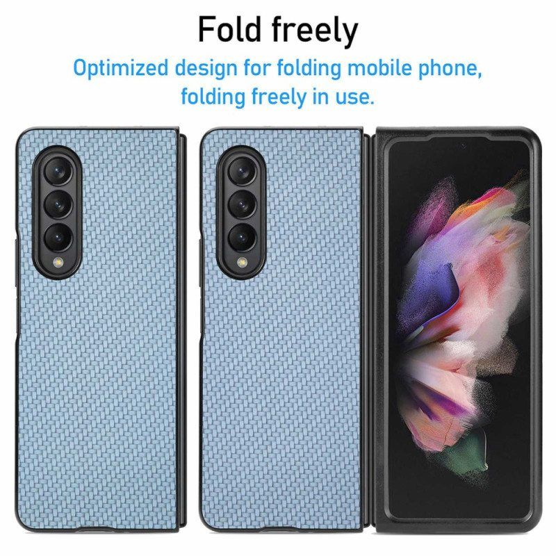 Kuori Samsung Galaxy Z Fold 4 Kudottu Vaikutus Hiilikuitu