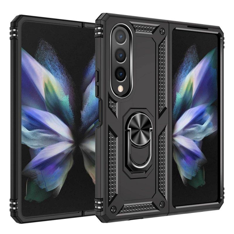 Kuori Samsung Galaxy Z Fold 4 Sotilasluokka Sormuksella