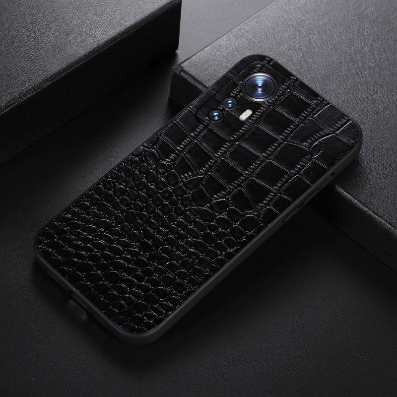 Kuori Xiaomi 12 Pro Crocodile Effect -nahkaa