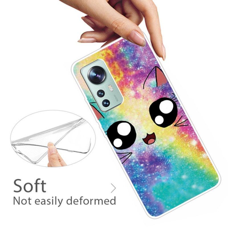 Kuori Xiaomi 12 Pro Silikoni Cat Deco