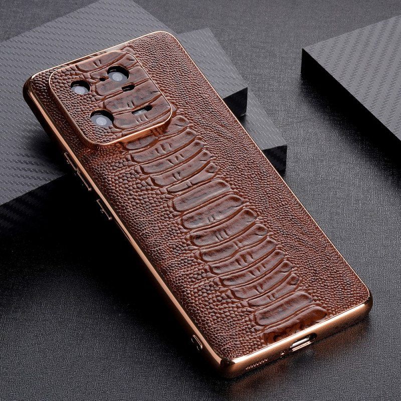 Kuori Xiaomi 13 Pro Crocodile Style Aitoa Nahkaa