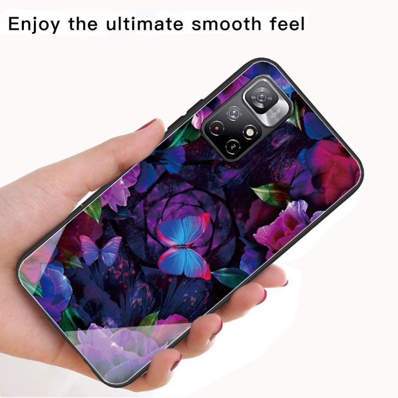 Kuori Xiaomi Redmi Note 11 Pro Plus 5G Butterflies Variation Karkaistu Lasi