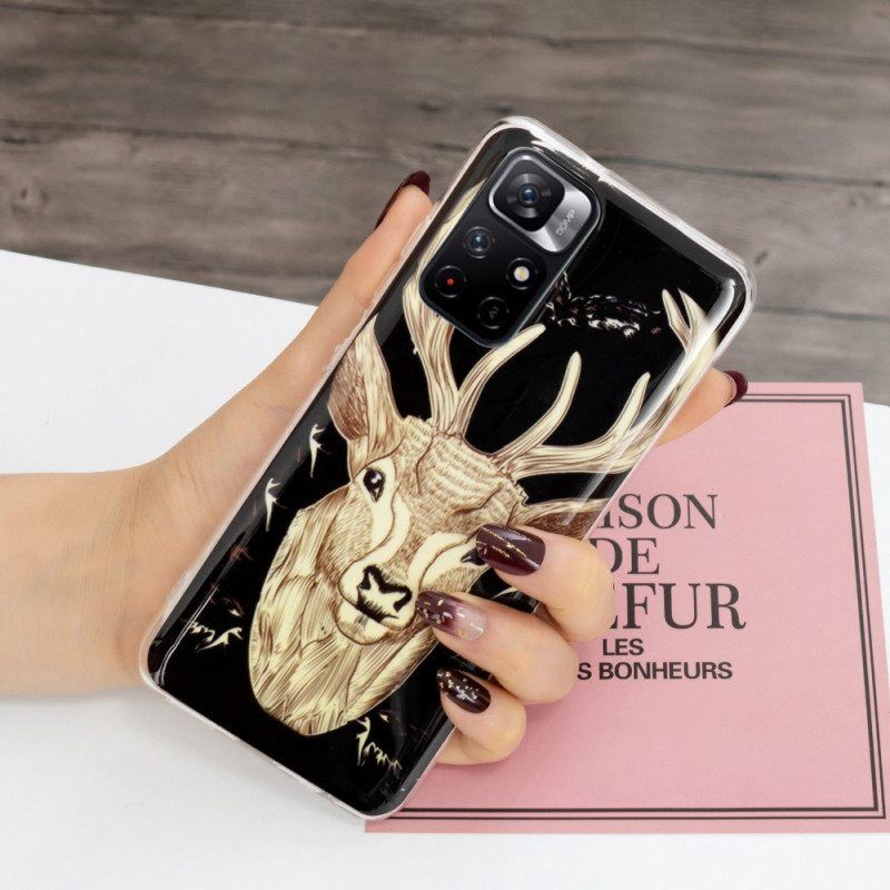 Kuori Xiaomi Redmi Note 11 Pro Plus 5G Fluoresoiva Majestic Deer