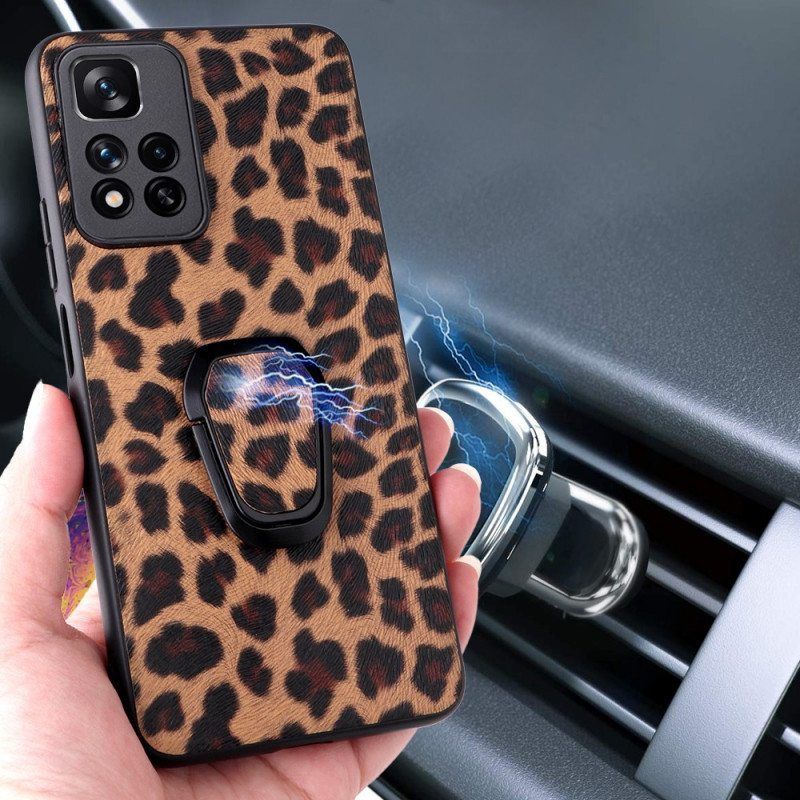 Kuori Xiaomi Redmi Note 11 Pro Plus 5G Leopard-tyylinen Rengastuki