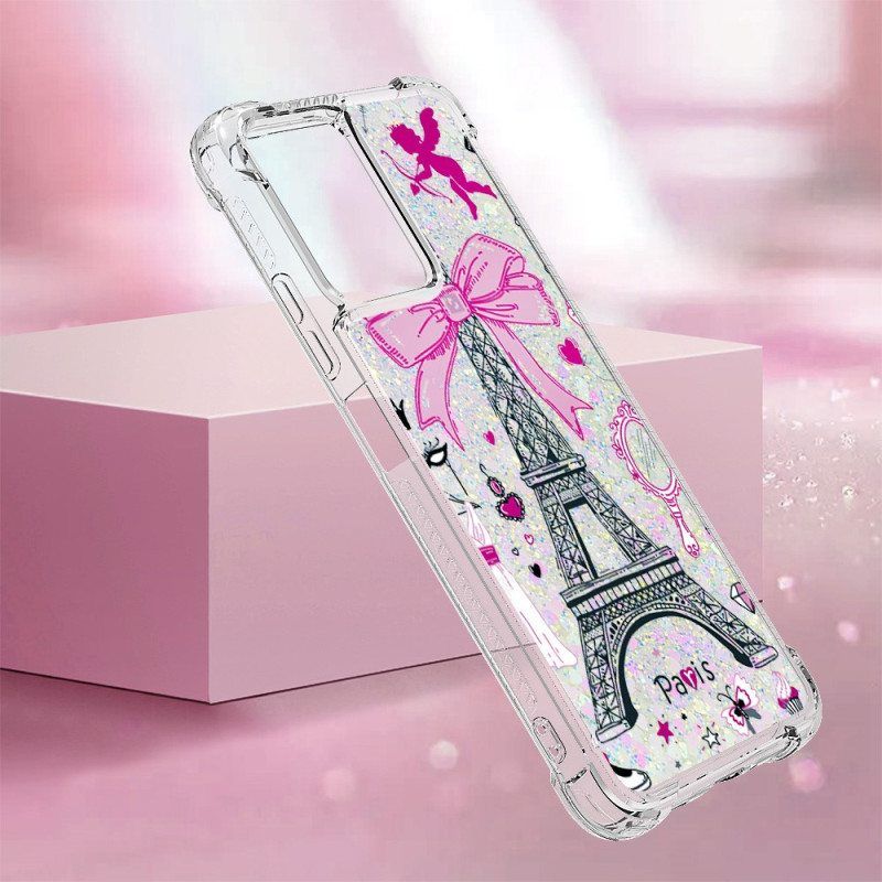 Kuori Xiaomi Redmi Note 12 5G Eiffel-tornin Paljetteja