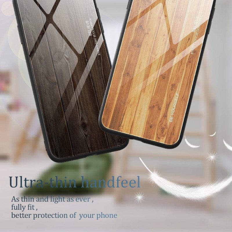 Kuori Xiaomi Redmi Note 12 Pro Wood Design Karkaistu Lasi