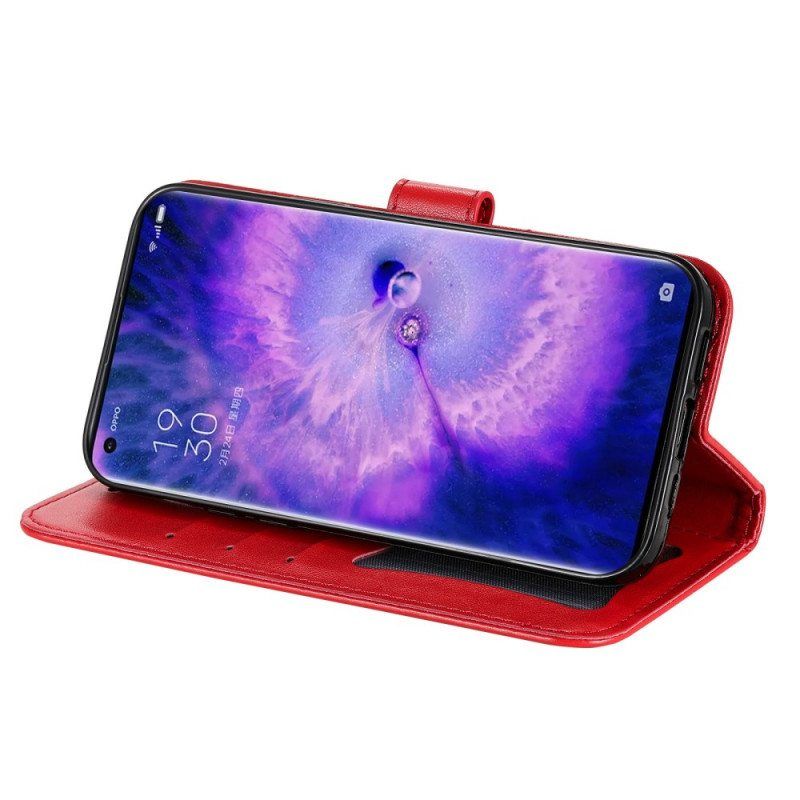 Nahkakotelo Oppo Find X5 Suojaketju Kuori Strappy Mandala