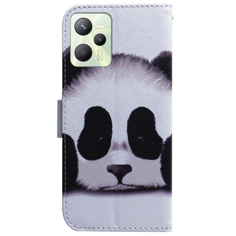 Nahkakotelo Realme C35 Panda