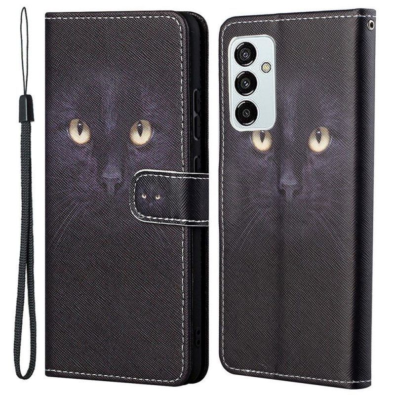 Nahkakotelo Samsung Galaxy M23 5G Suojaketju Kuori Thong Cat