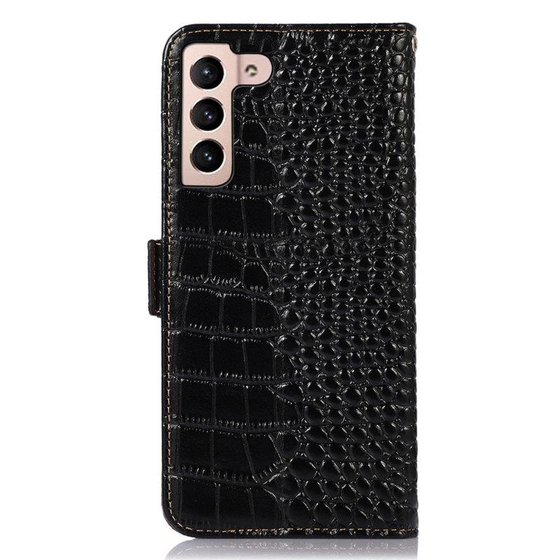 Nahkakotelo Samsung Galaxy S23 5G Crocodile Style Rfid