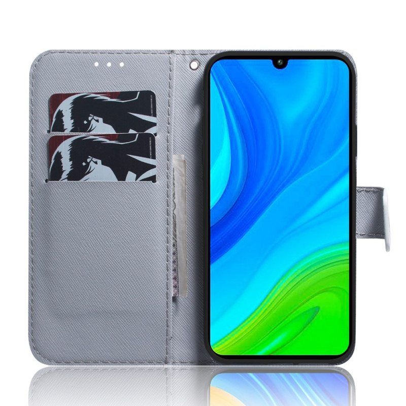 Nahkakotelo Xiaomi 12 Pro Pöllöjen Maalaus